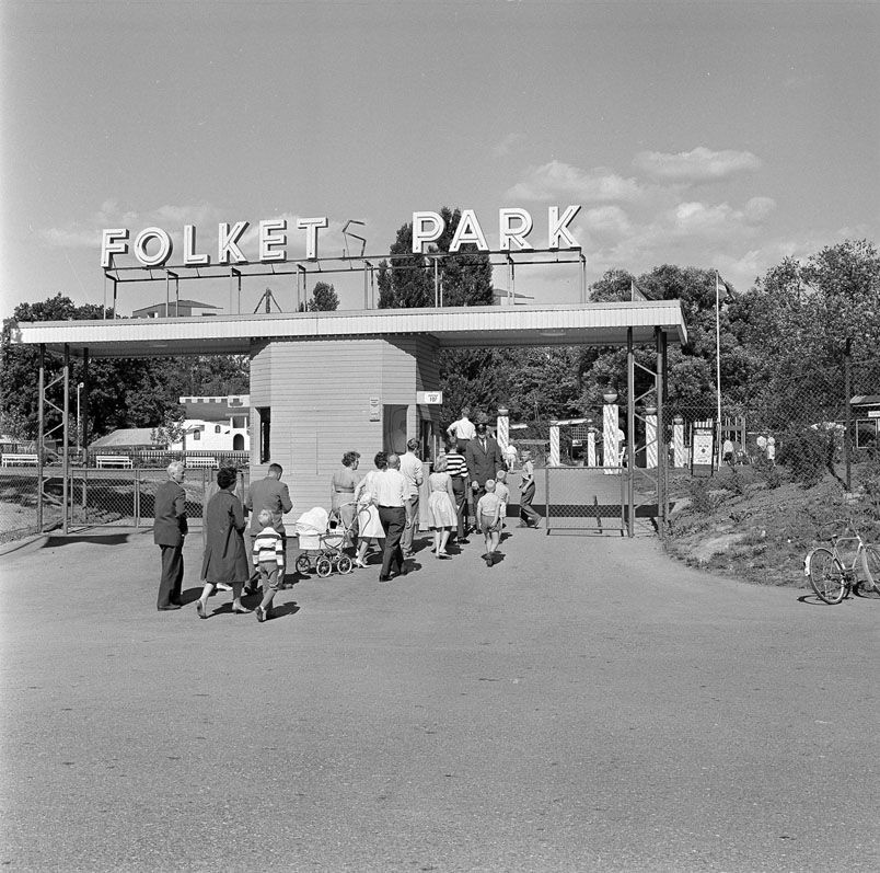 Folkets Park 1964. Fotograf: Bertil Forsén.